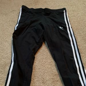 Adidas striped leggings